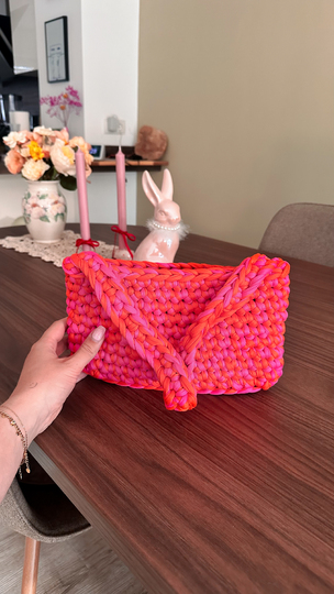 Juliana Bag - Crochet Pattern | German & English | bag tshirt yarn
