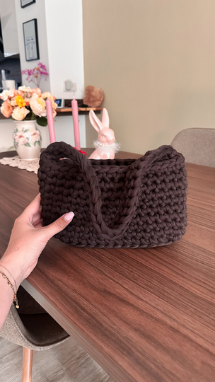 Juliana Bag - Crochet Pattern | German & English | bag tshirt yarn