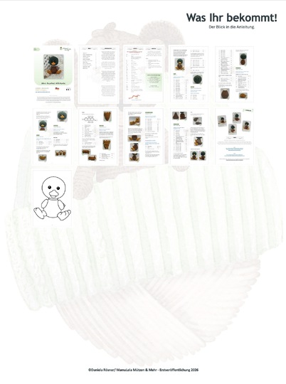 Kuschel Wildente, mini - Häkelanleitung