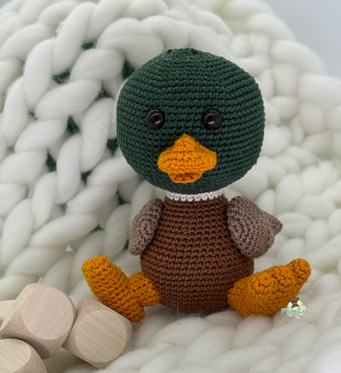 Kuschel Wildente, mini - Häkelanleitung