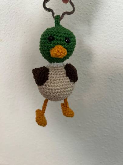 Wildente Schlenkertier, Taschenbaumler - Häkelanleitung