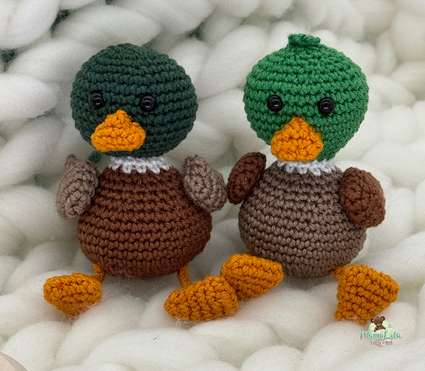 Wildente Schlenkertier, Taschenbaumler - Häkelanleitung
