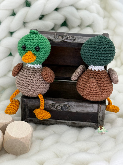 Wildente Schlenkertier, Taschenbaumler - Häkelanleitung