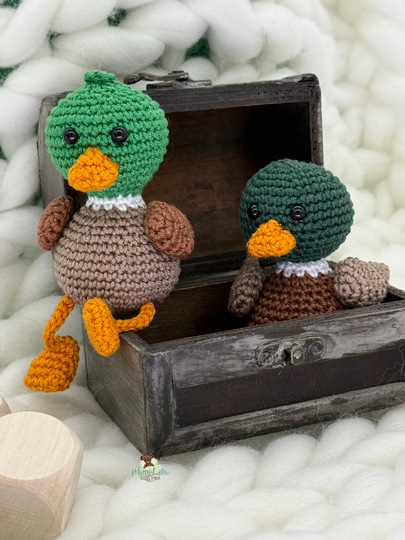 Wildente Schlenkertier, Taschenbaumler - Häkelanleitung