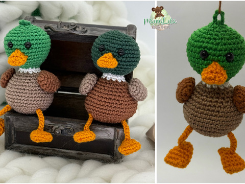 Wildente Schlenkertier, Taschenbaumler - Häkelanleitung