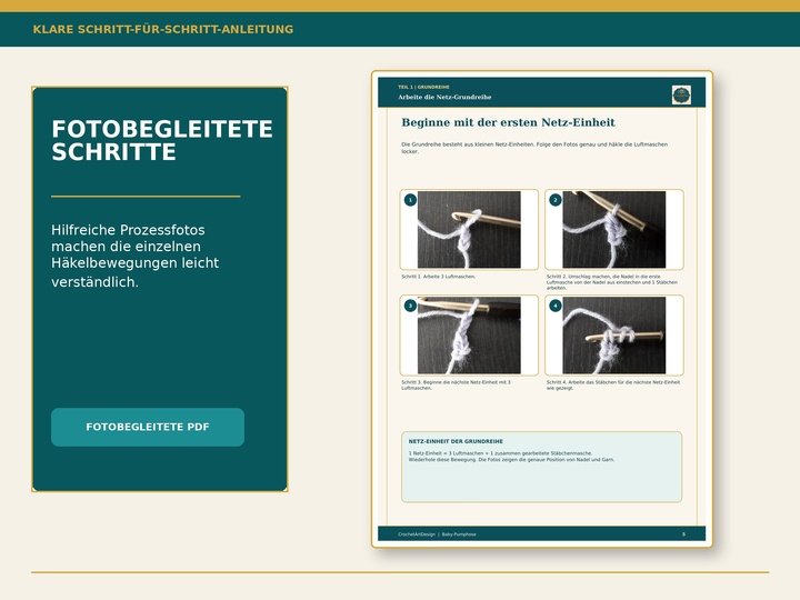 Gehäkelte Baby-Pumphose – Deutsche Häkelanleitung als PDF