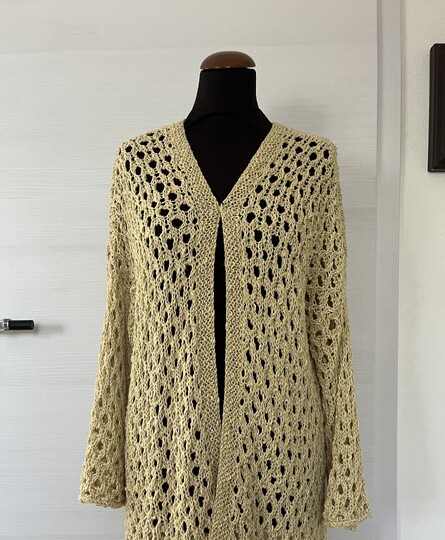 Sommerjacke mit Lochmuster * Cardigen * 3 Größen * Strickanleitung
