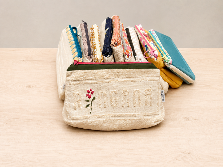 Upcycling-Kosmetiktasche – Nähanleitung mit Schnittmuster