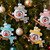Snowman Christmas Tree Ornament - English Crochet Pattern PDF