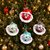 Fun Santa Ornament Ball - English Crochet Pattern PDF