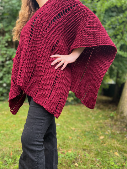 Häkelanleitung Poncho "Tessera"