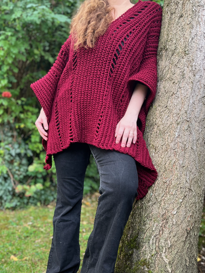 Häkelanleitung Poncho "Tessera"