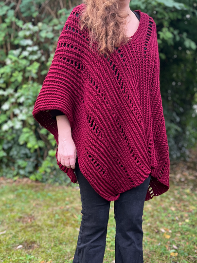 Häkelanleitung Poncho "Tessera"