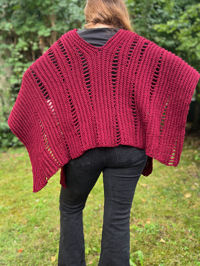 Häkelanleitung Poncho "Tessera"