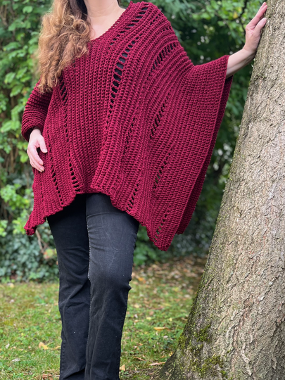 Häkelanleitung Poncho "Tessera"