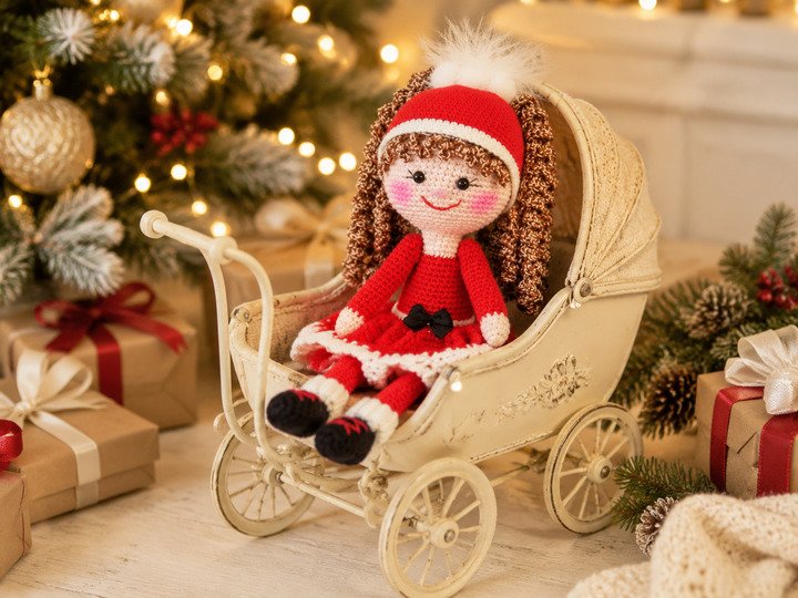 Nikolinchen – Weihnachtliche Amigurumi-Puppe | Häkelanleitung PDF