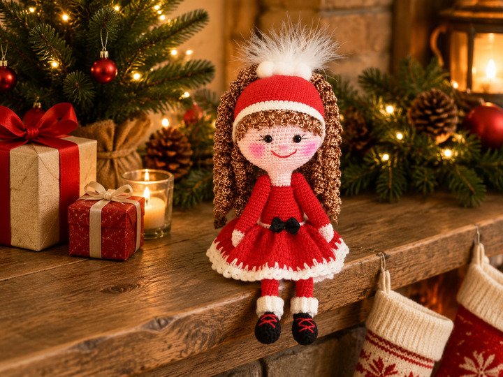 Nikolinchen – Weihnachtliche Amigurumi-Puppe | Häkelanleitung PDF