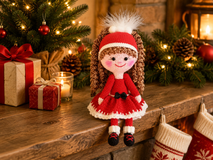Nikolinchen – Christmas Amigurumi Doll – English Crochet Pattern PDF