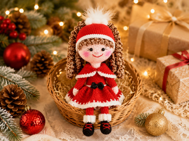 Nikolinchen – Christmas Amigurumi Doll – English Crochet Pattern PDF