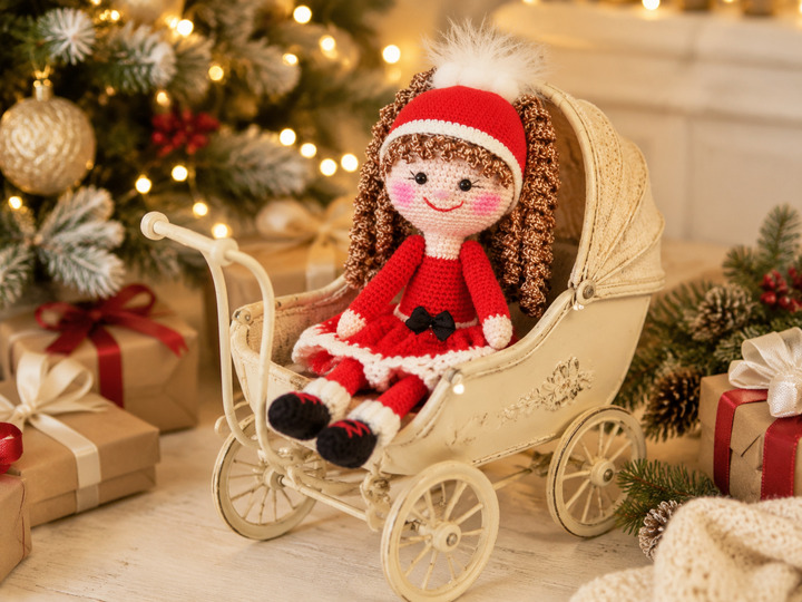 Nikolinchen – Christmas Amigurumi Doll – English Crochet Pattern PDF