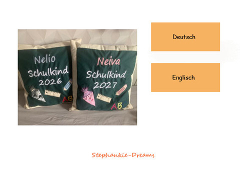 Einschulungskissen Tafel