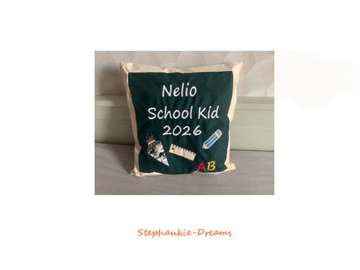 School Chalkboard Cushion