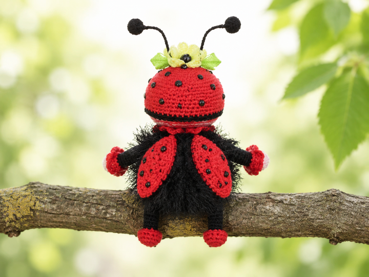 Amigurumi-Marienkäfer LeyLa – Deutsche Häkelanleitung als PDF