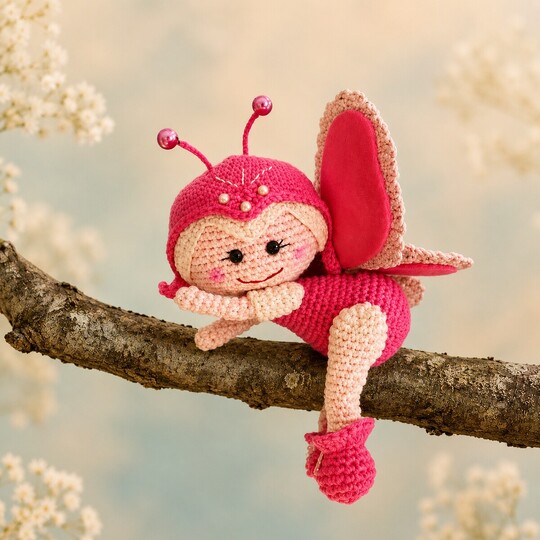 Amigurumi Butterfly Cynthia – English Crochet Pattern PDF