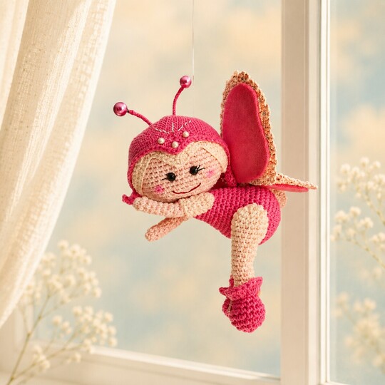 Amigurumi-Schmetterling Cynthia – Deutsche Häkelanleitung als PDF