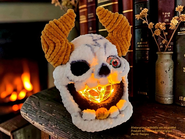 Crochet pattern Candy Devil Halloween Bowl