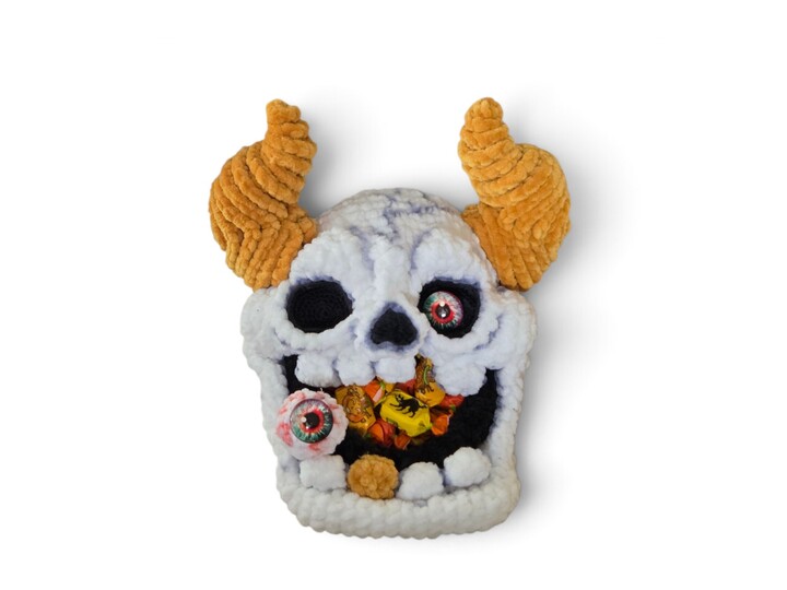 Crochet pattern Candy Devil Halloween Bowl