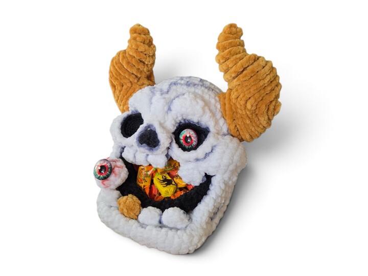 Crochet pattern Candy Devil Halloween Bowl