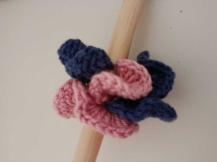 Häkelanleitung für ein Scrunchie - Haargummi - Haarband