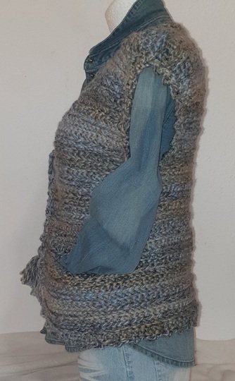 Häkelanleitung Boho Rosebud Vest Weste ohne Seitennähte für alle Gr. & Garn