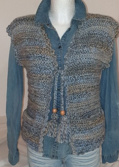 Häkelanleitung Boho Rosebud Vest Weste ohne Seitennähte für alle Gr. & Garn