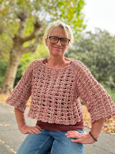 Häkelanleitung „Mareo“ – moderner RVO-Pullover für Damen