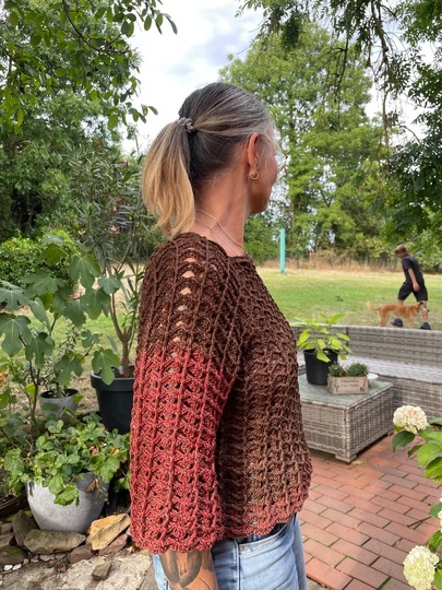 Häkelanleitung „Mareo“ – moderner RVO-Pullover für Damen