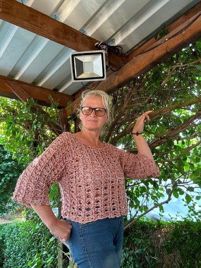 Häkelanleitung „Mareo“ – moderner RVO-Pullover für Damen