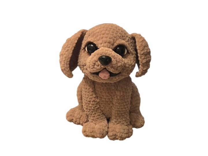 Häkelanleitung Hundewelpe Goldie