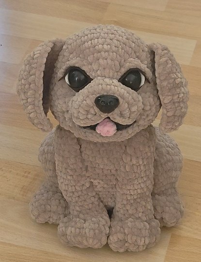 Häkelanleitung Hundewelpe Goldie