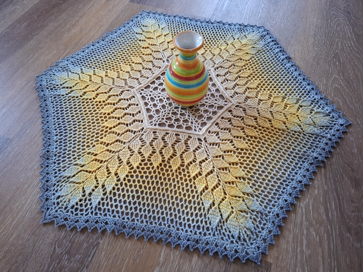Häkelanleitung Tischdecke "Hexagon"