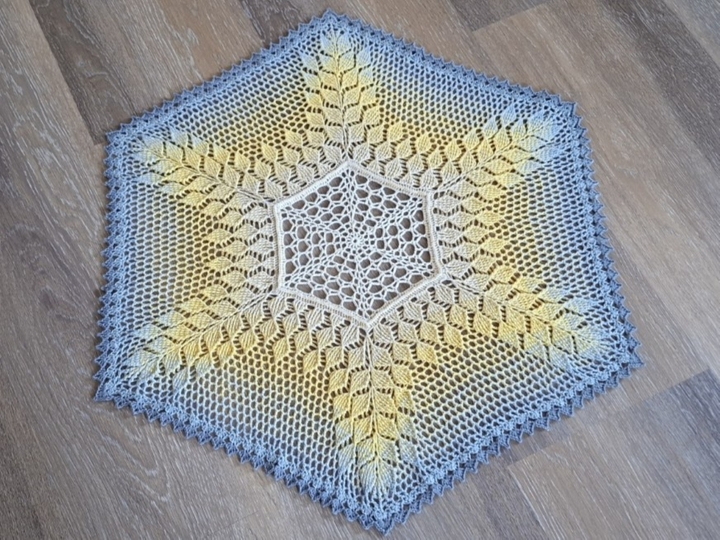 Häkelanleitung Tischdecke "Hexagon"