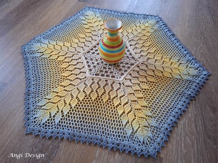 Häkelanleitung Tischdecke "Hexagon"