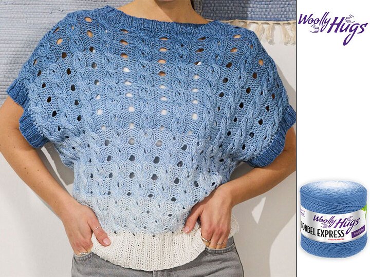 PULLI ILIANE … MIT ZOPFMUSTER GESTRICKT