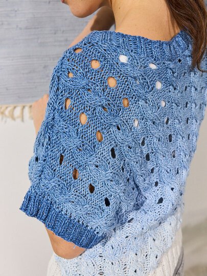 PULLI ILIANE … MIT ZOPFMUSTER GESTRICKT