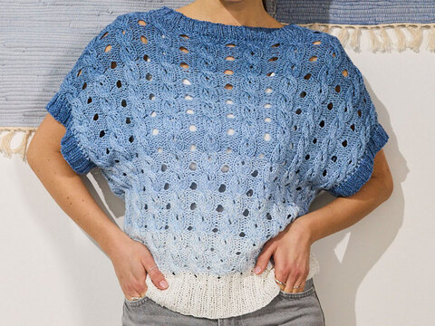 PULLI ILIANE … MIT ZOPFMUSTER GESTRICKT