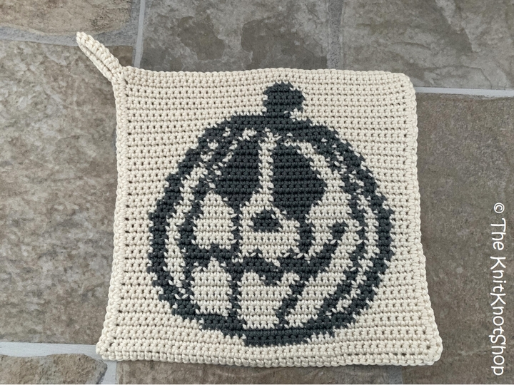 Häkelanleitung Topflappen Set Halloween