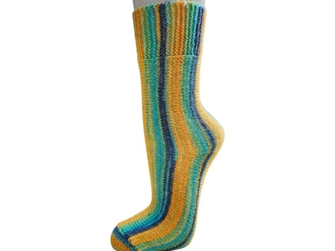 Quergestrickte 6-fach Socken – Strickanleitung Größe 44/45