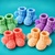 Knitting Pattern Baby Booties with Pompoms PDF