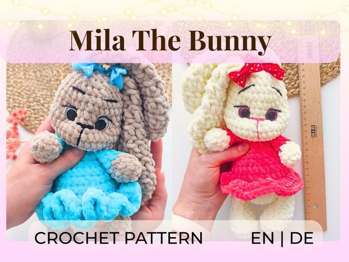 Crochet Pattern Bunny Mila – Bunny Girl with Dress